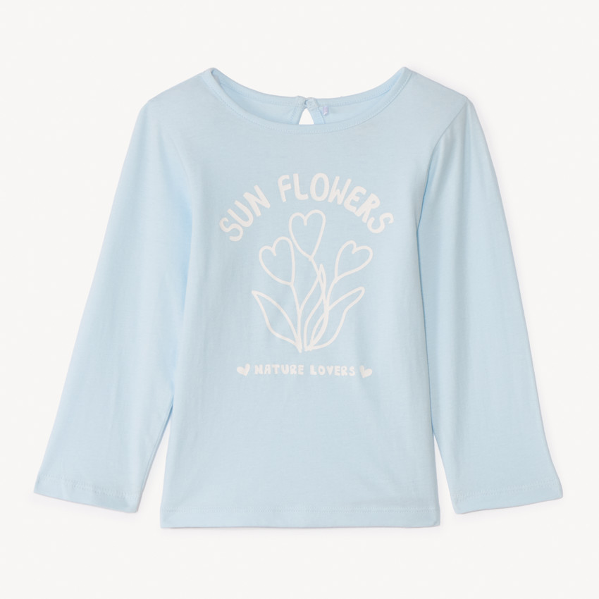 T-shirt manches longues printé pour bébé fille