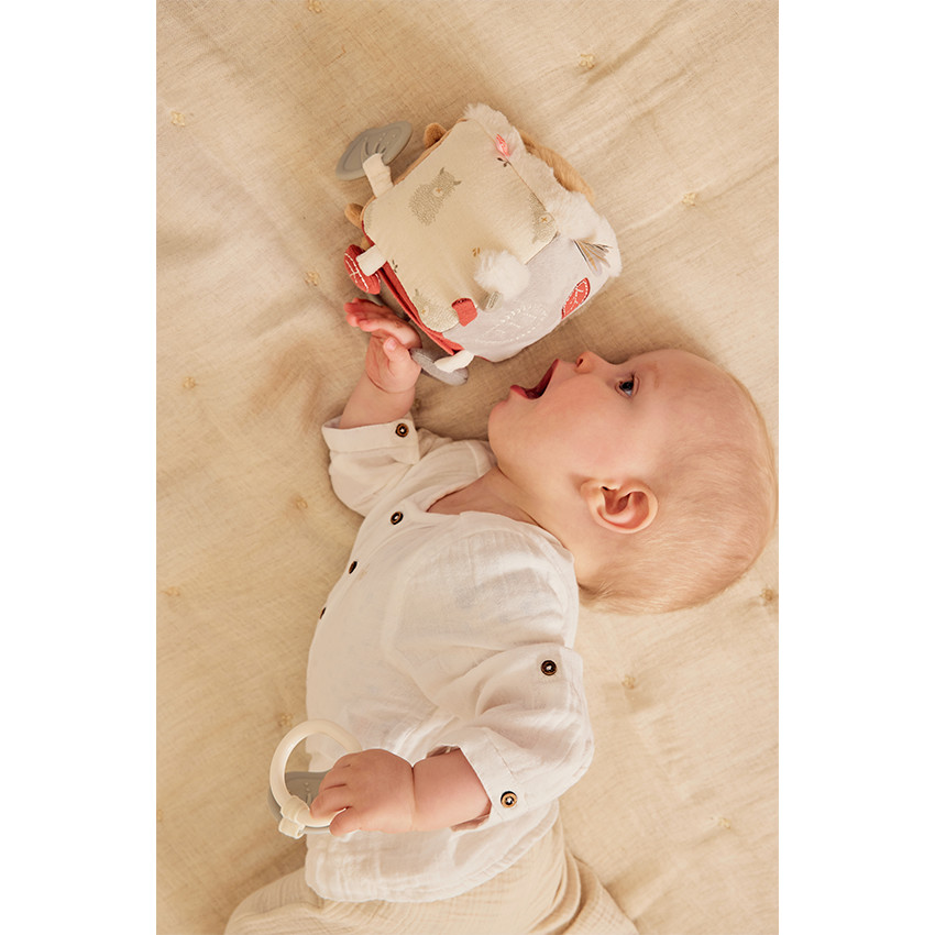Cube multi-activités Fluffy Orso & Lily - Beige (Noukie's) - Image 3