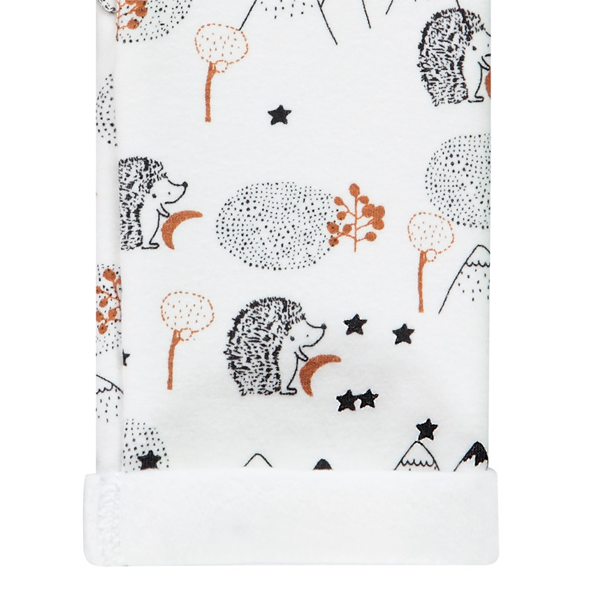 Ensemble en molleton imprimé hérissons pour bébé garçon 