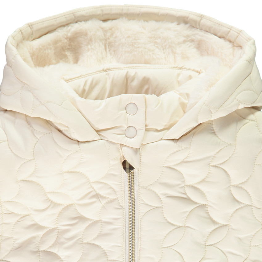 Doudoune longue sans manches doublée sherpa pour fille 