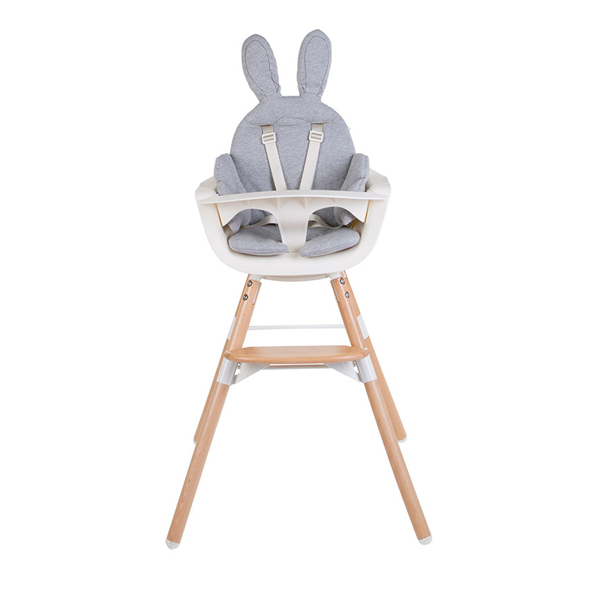Coussin universel Chaise haute Oreille Lapin - Gris  