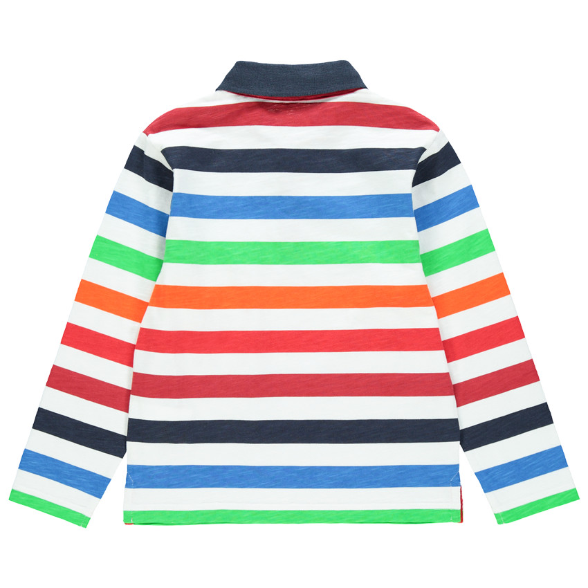 Pull manches longues à rayures ivoire femme | Morgan