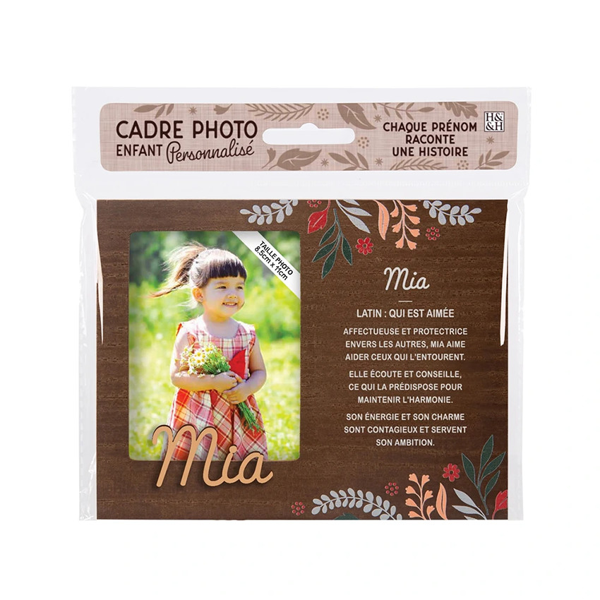 Cadre photo personnalisé 18,5 x 14,5 cm Mia