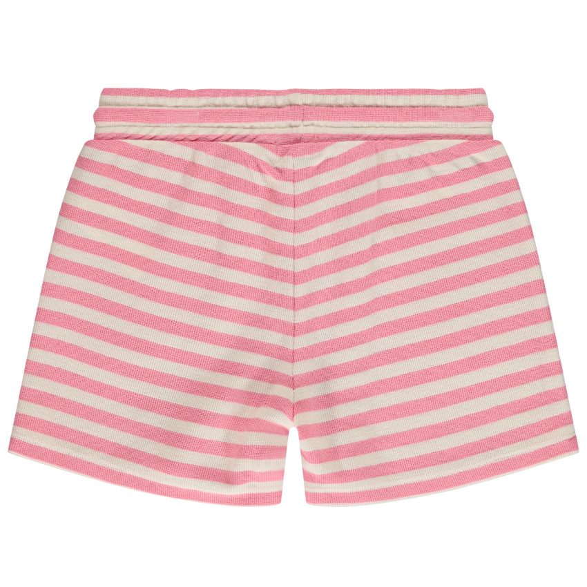 Short rayé en maille fantaisie pour fille 