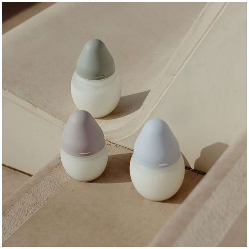 Biberon 240ml anti-colique en silicone Bleu pale  