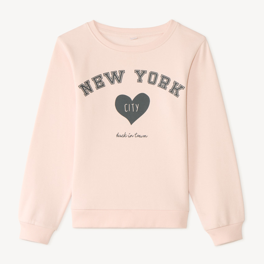Sweat molleton fantaisie pour fille