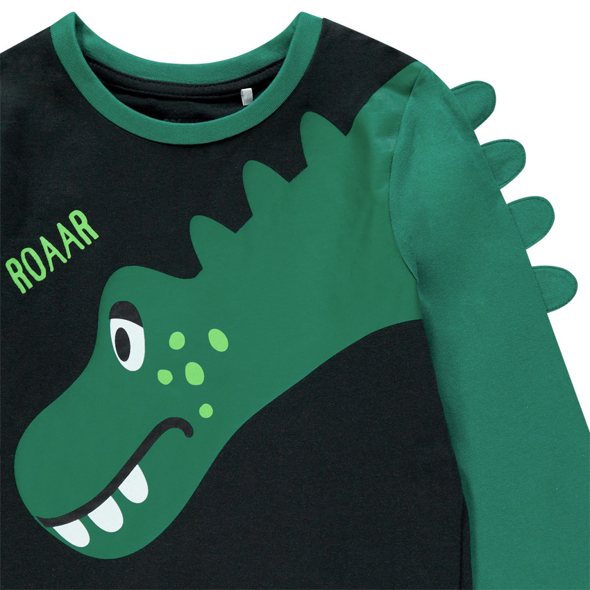Pyjama en jersey à dinosaures imprimés pour enfant garçon 