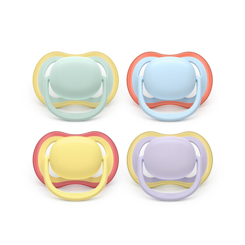 Lot de 2 sucettes silicone 0-6M Ultra Air unies (lot aléatoire)