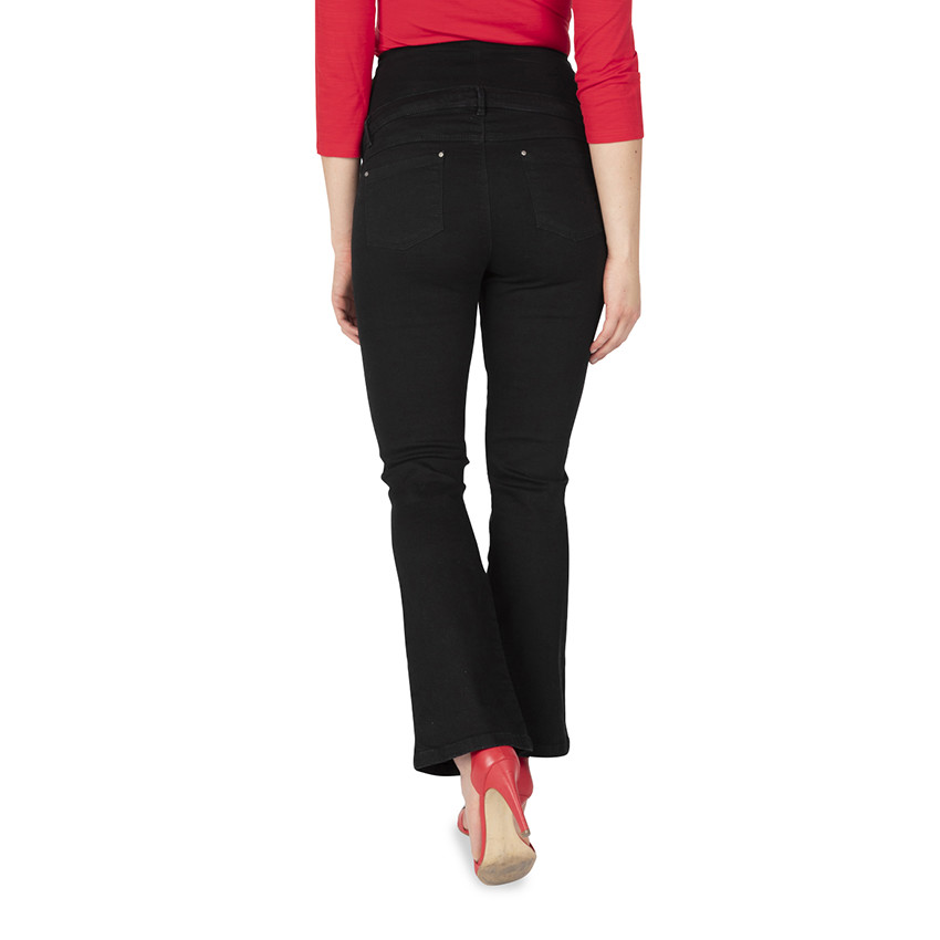 Jeans de grossesse vas en bas avec bandeau haut