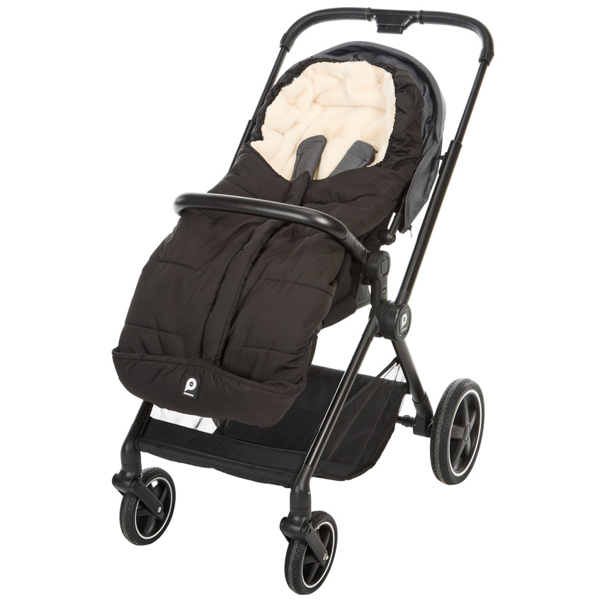 Chancelière pour poussette Noir/Beige 