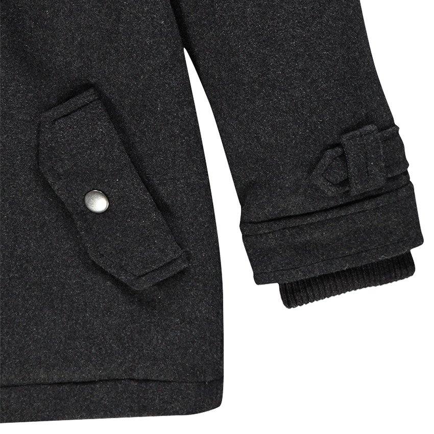 Duffle coat à capuche amovible et doublure intérieure à carreaux 