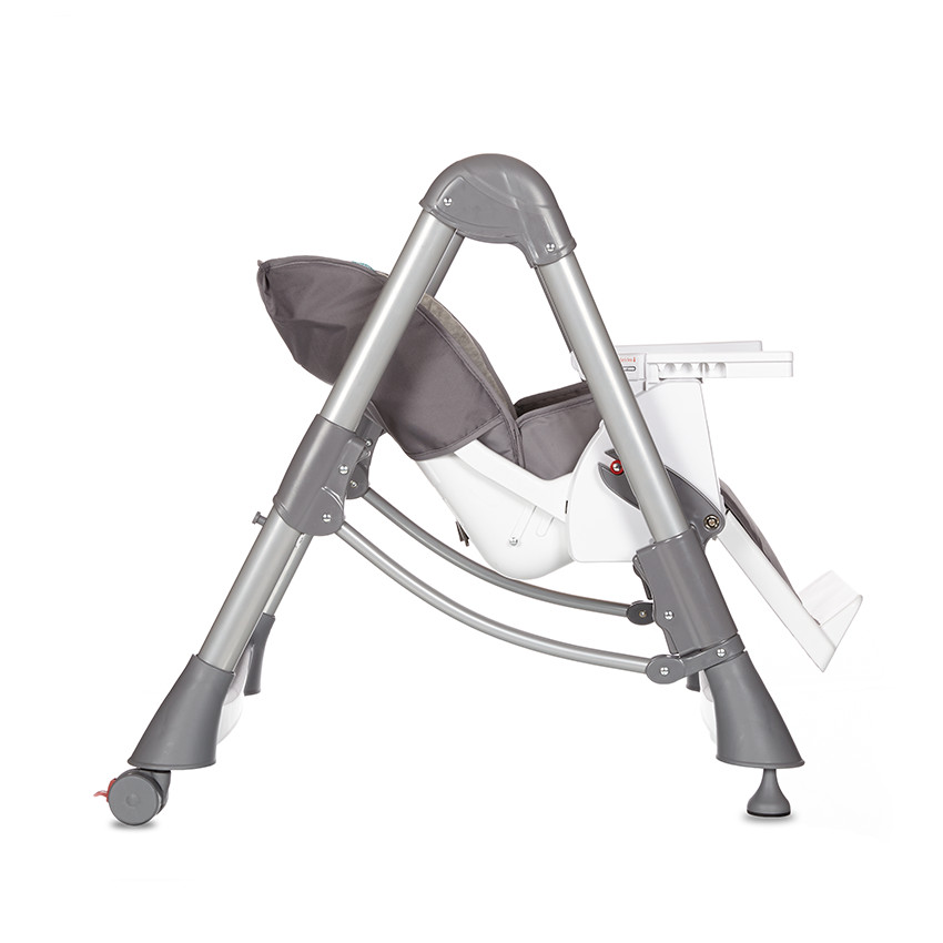 Chaise haute Luxe Métal - Gris anthracite 