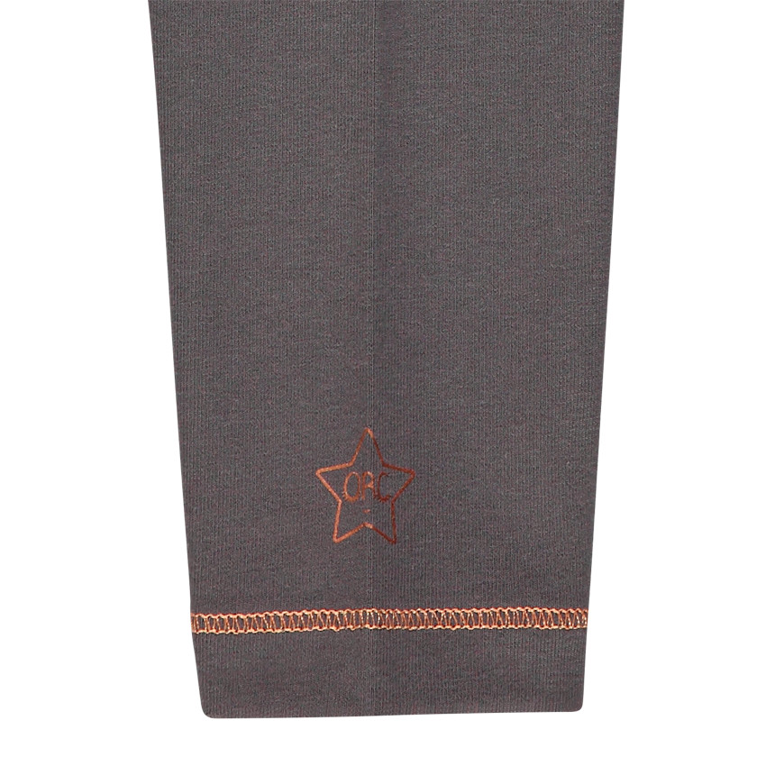 Lot de 2 leggings unis à surpiqûres pour filles 