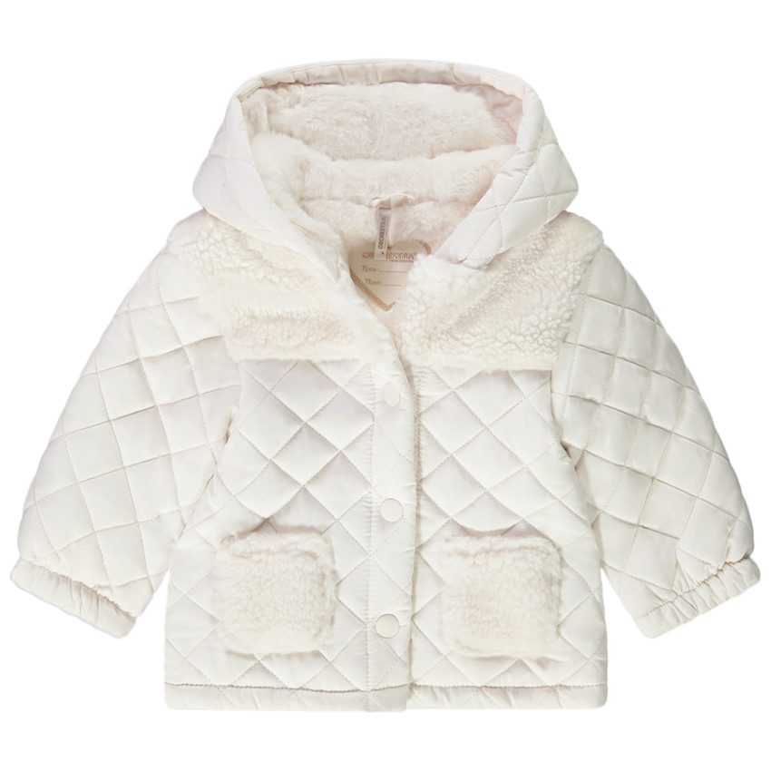Veste en toile matelassée pour bébé fille 