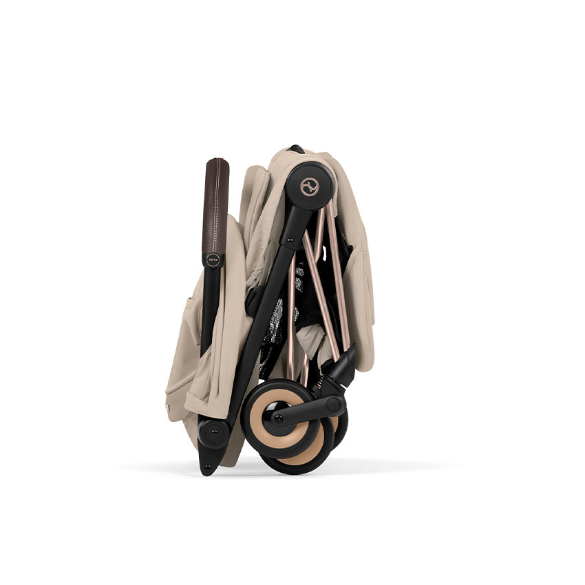 Poussette Coya Style châssis Rose Gold - Cozy Beige 