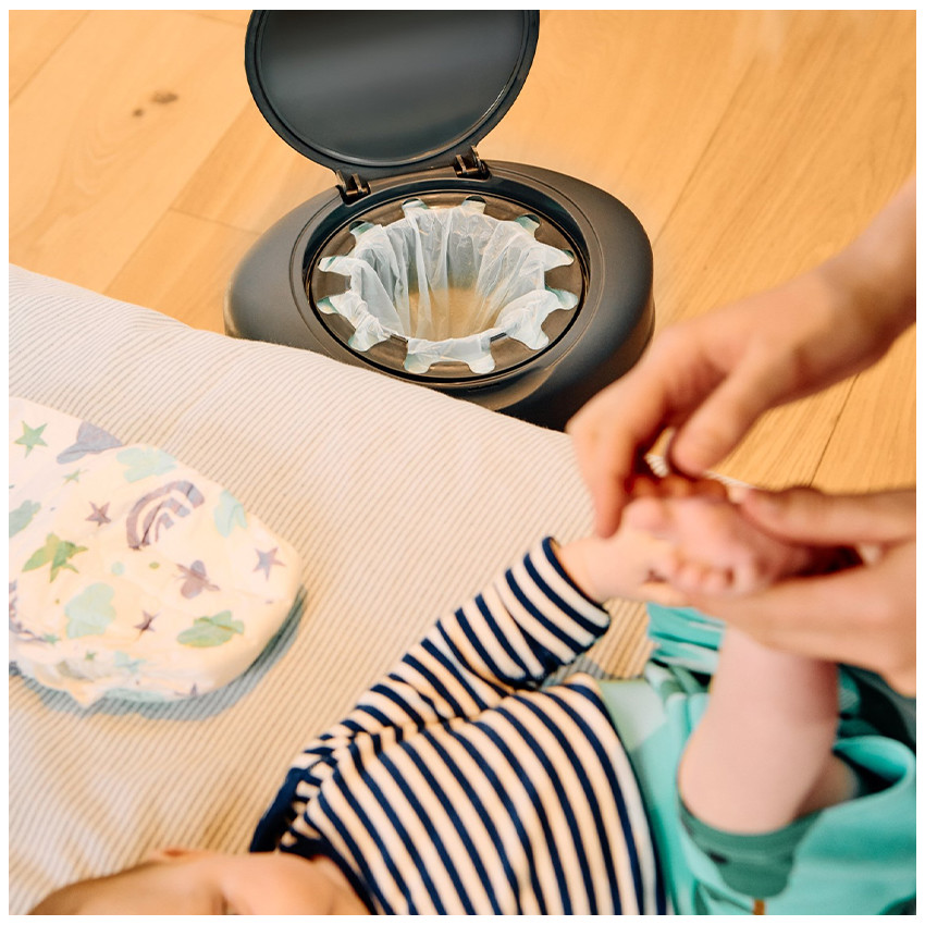 Poubelle à couches Simplee - Gris - Gris (Tommee Tippee) - Image 1