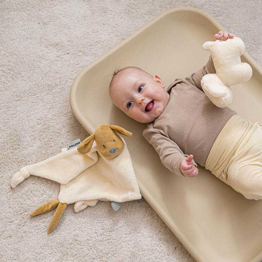 Doudou maxi chien Charlie - Vanille 