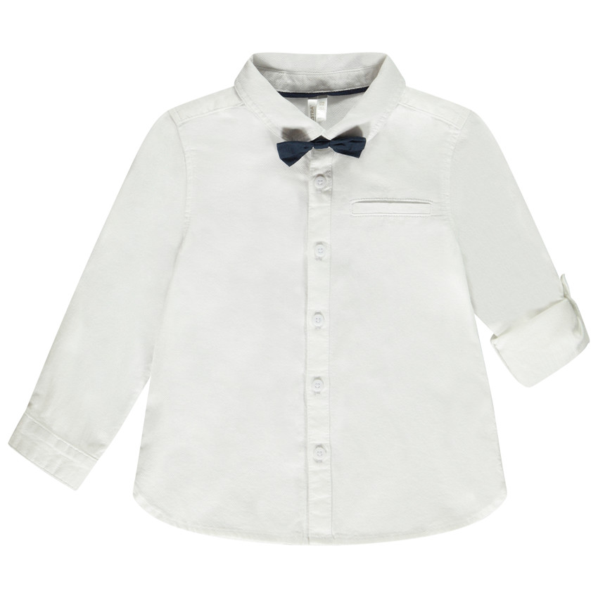 Chemise de cérémonie avec nœud papillon pour bébé garçon 