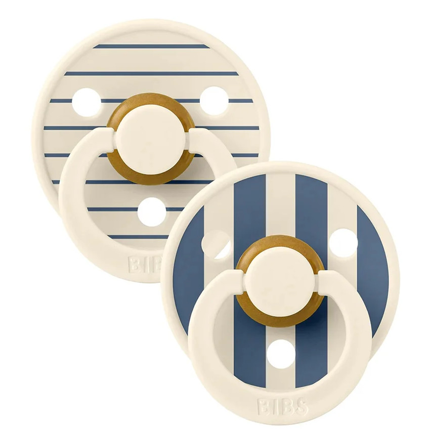 Lot de 2 sucettes Studio Colour Taille1 0-6 mois - Ivory / Steel Blue Mix 