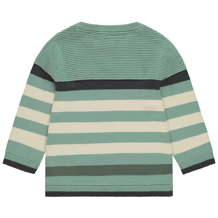 Pull en tricot fantaisie rayé pour bébé garçon 