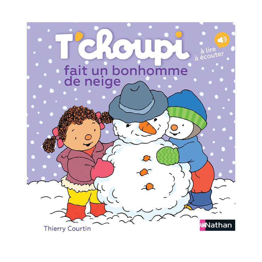 Livre "T'choupi fait un bonhomme de neige" 