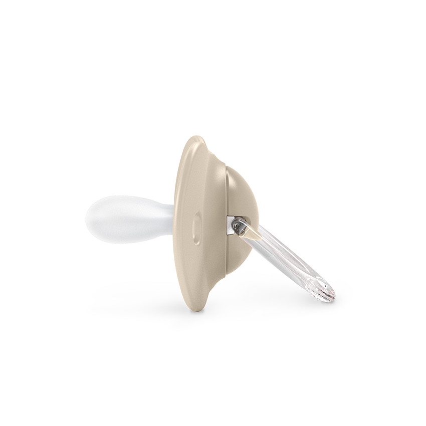 Lot de 2 sucettes silicone SX Pro 0-6M Birdies beige 