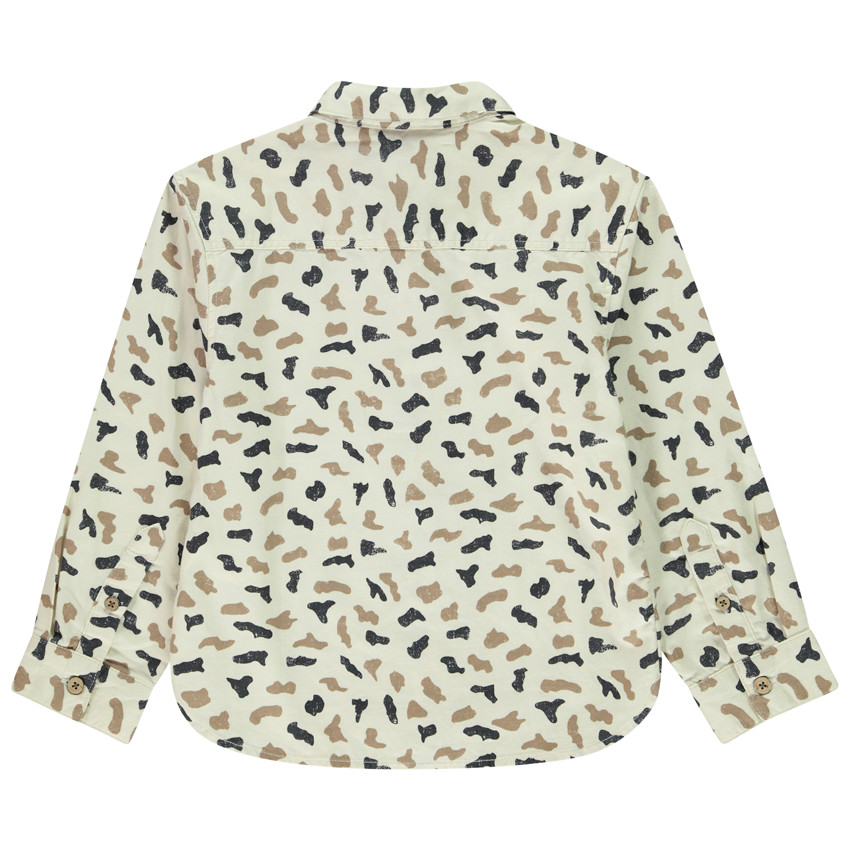 Chemise manches longues imprimé tacheté pour garçon 