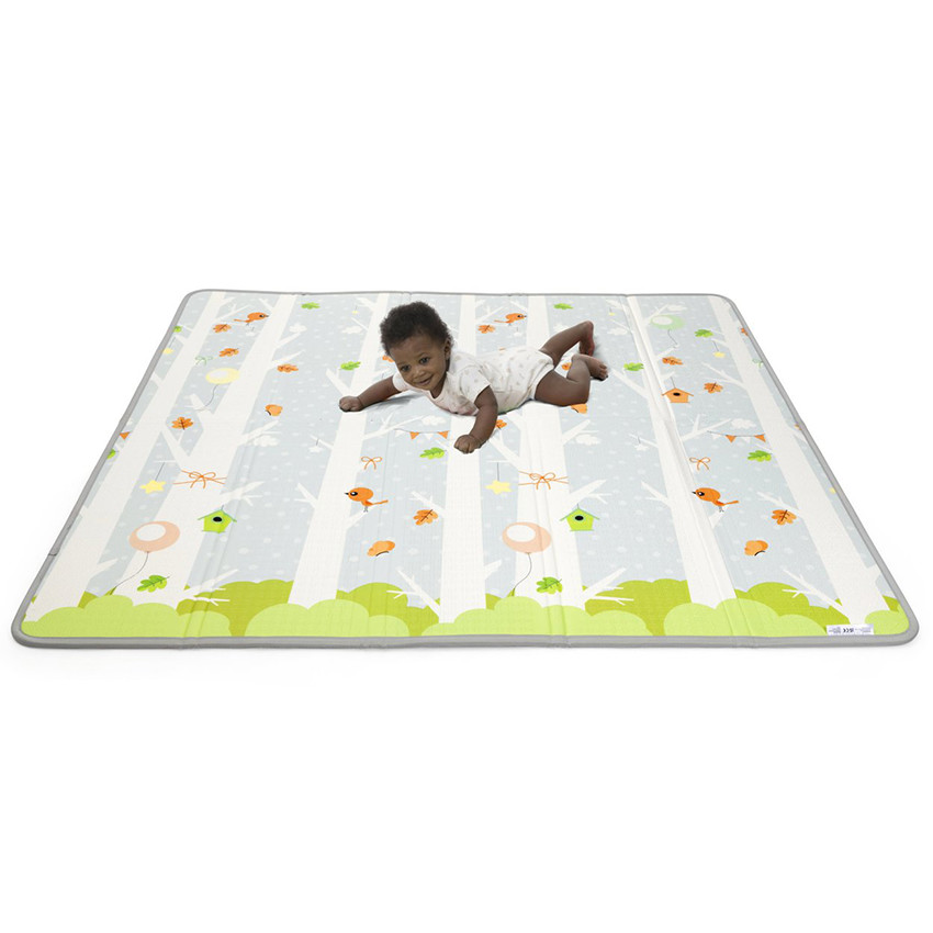 Tapis d'éveil XXL pliable et réversible 200 x 180 cm 