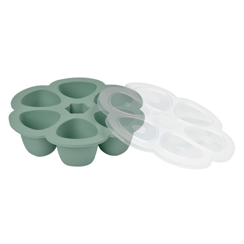 Moule de conservation multiportions en silicone 6x150 ml Vert Sauge 