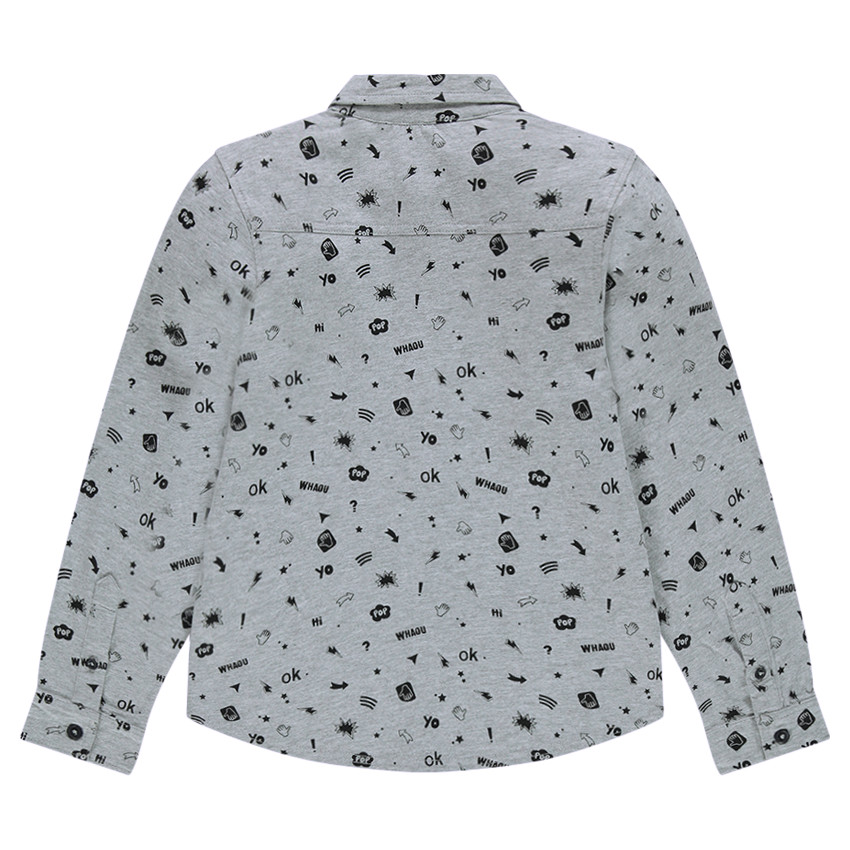Junior - Chemise manches longues imprimée all-over 