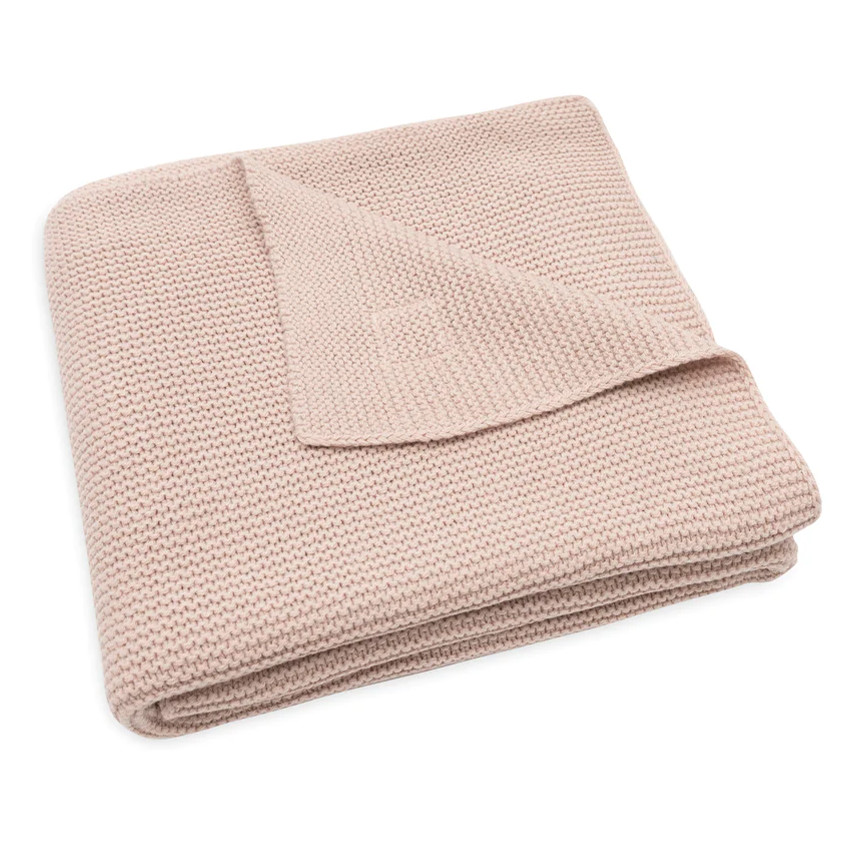 Couverture berceau Basic Knit 75x100 cm - Wild Rose 