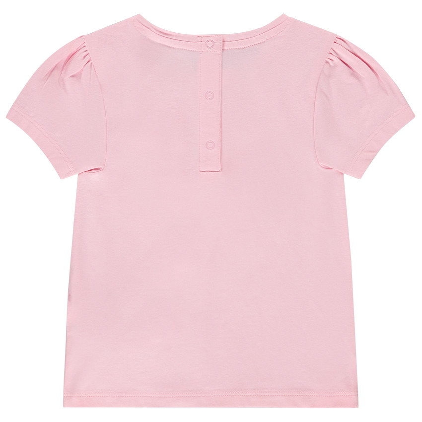 T-shirt manches courtes à fleurs 3D pour bébé fille 