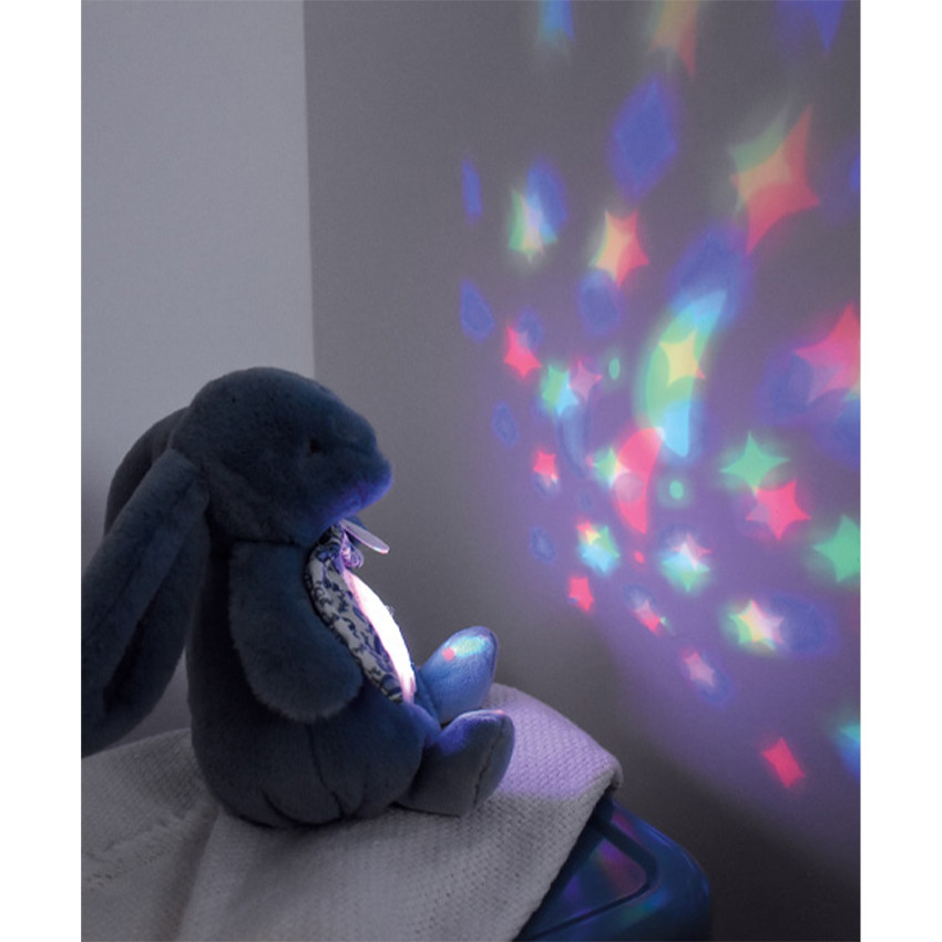 Veilleuse peluche musicale et projecteur Vert 