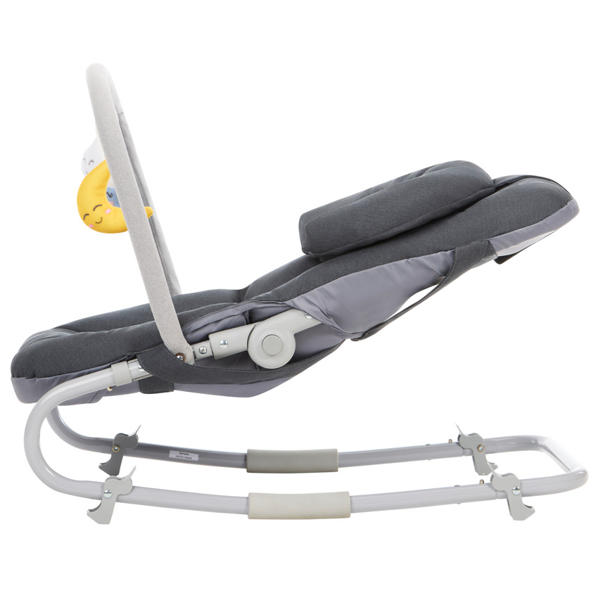 Transat pliable avec arche Comfy gris 