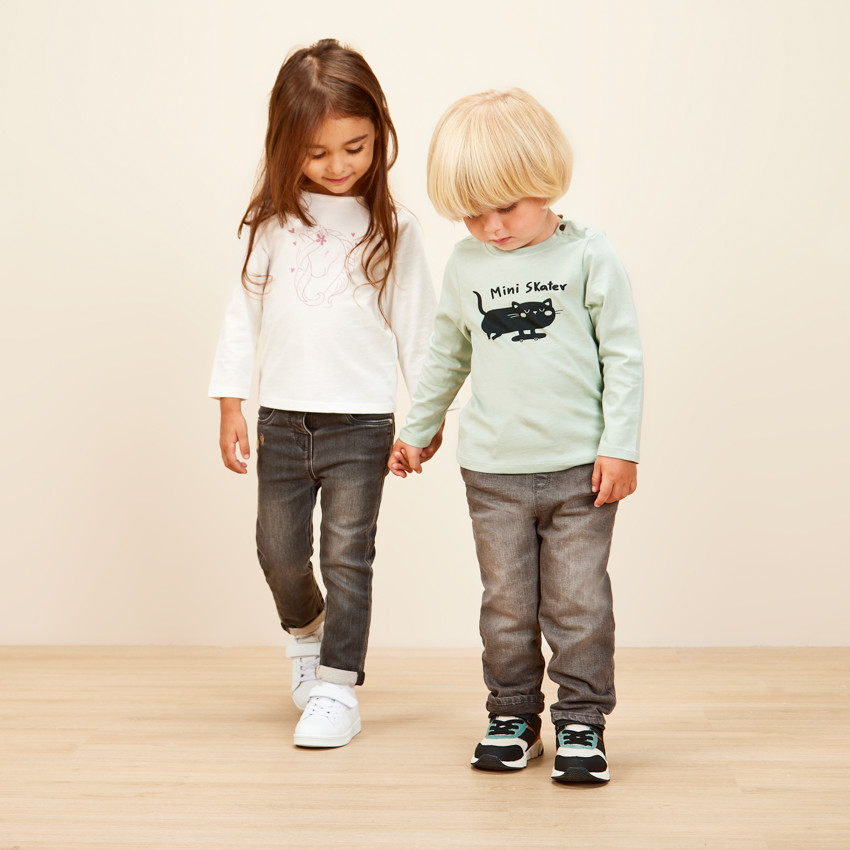 T-shirt manches longues en jersey print fantaisie pour bébé garçon 