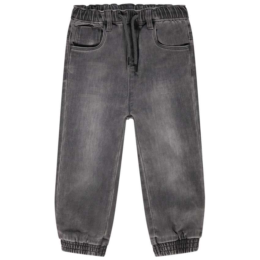 Pantalon effet jean cargo uni pour bébé garçon 