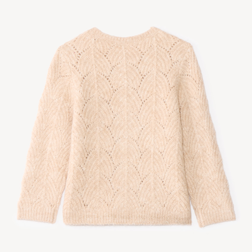 Gilet bébé fille tricot maille fantaisie 