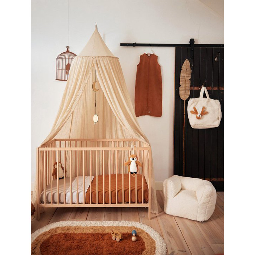 Ciel de lit et moustiquaire vintage 245 cm Nougat - Beige (Jollein) - Image 2