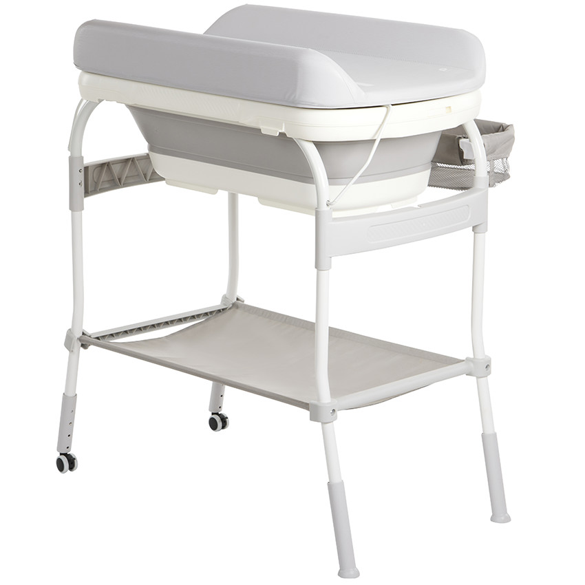 Table à langer 2 en 1 avec baignoire Splash Up 2.0 gris - Gris (Prémaman) - Image 1