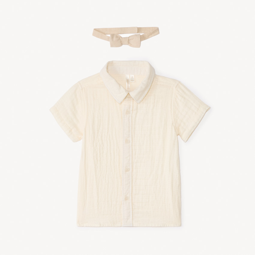 Ensemble 2 pièces chemise + salopette pour bébé garçon 