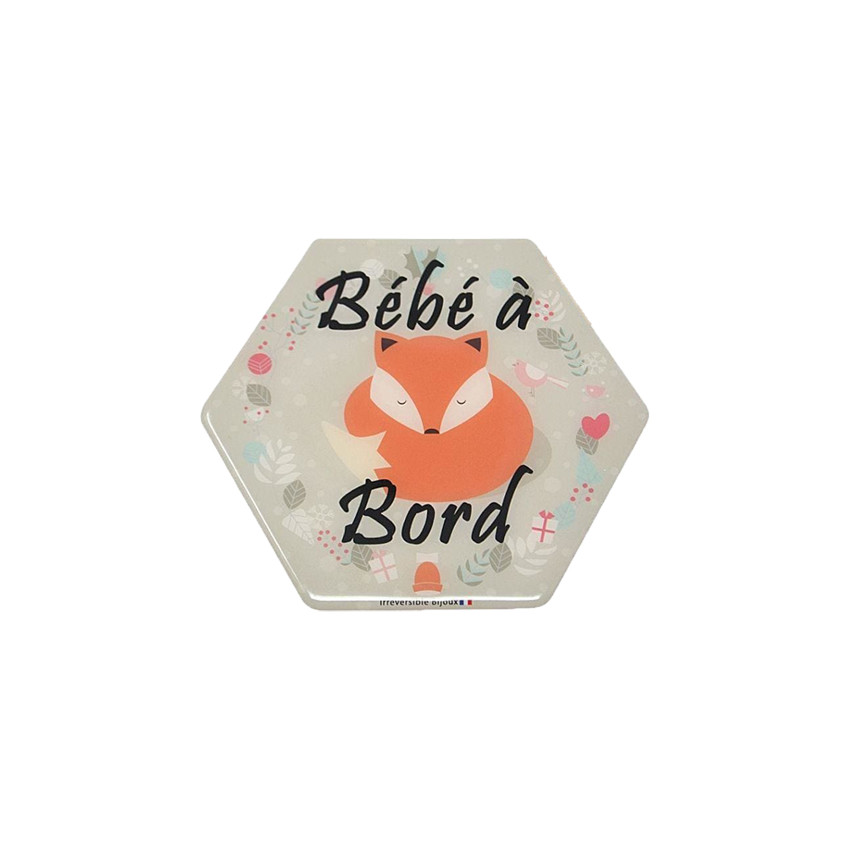 Adhésif bébé à bord - Renard 