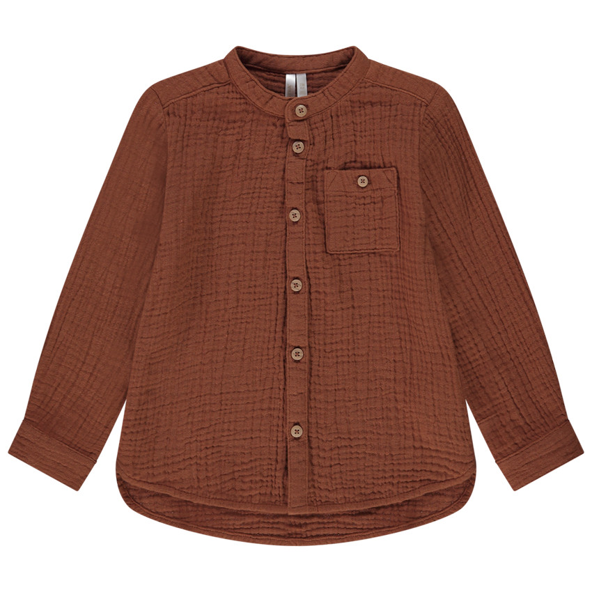 Chemise manches longues en tetra pour bébé garçon