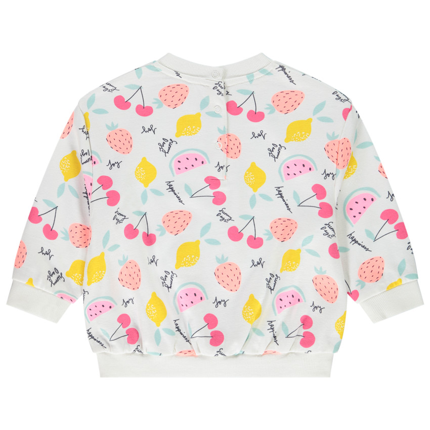 Sweat oversize en molleton fantaisie pour bébé fille 