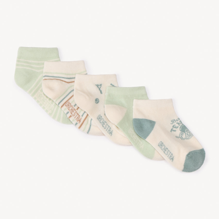 Lot de 5 paires de chaussettes courtes Tennis pour bébé garçon