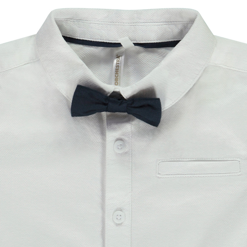 Chemise de cérémonie + nœud papillon pour bébé garçon 