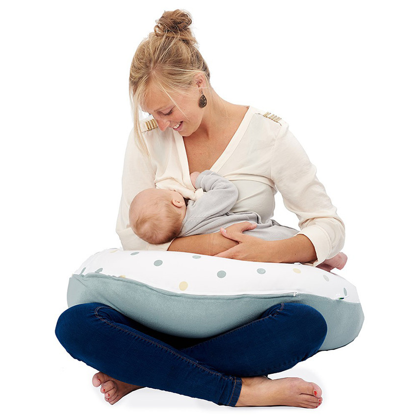 Coussin d'allaitement Comfy Big - Bleu Pastel 