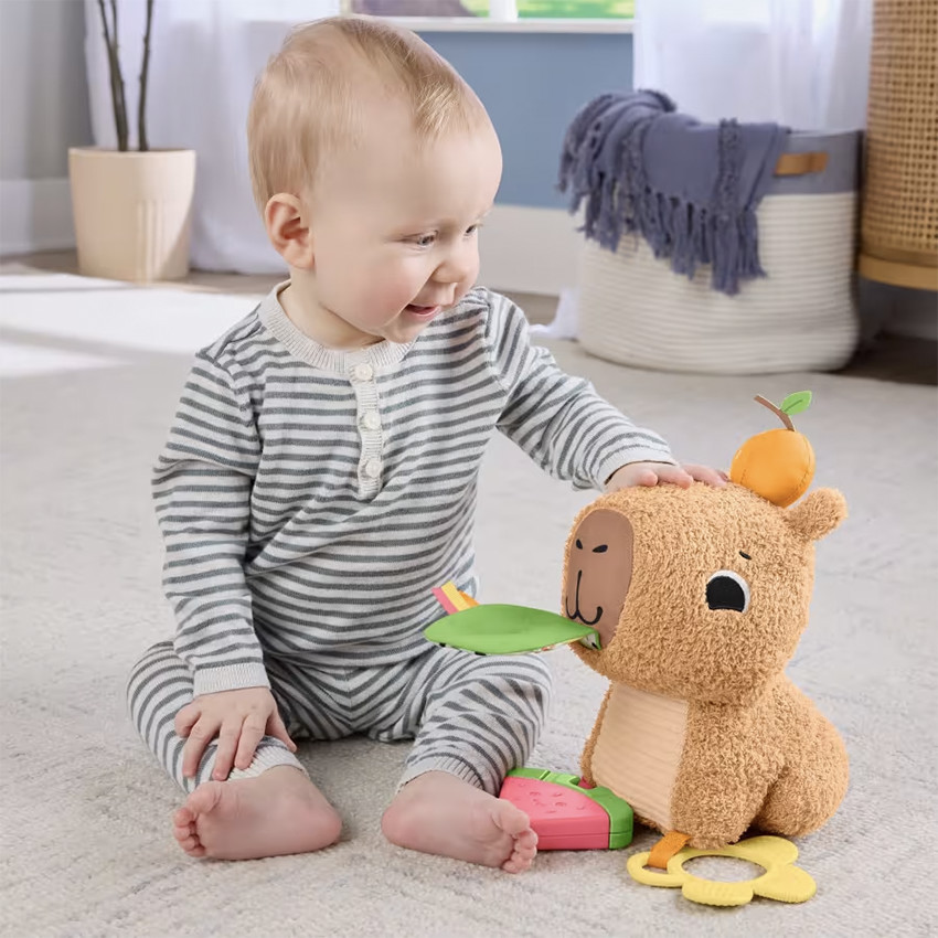 Peluche d'activité Mon Capybara Câlins - Beige (Fisher Price) - Image 1