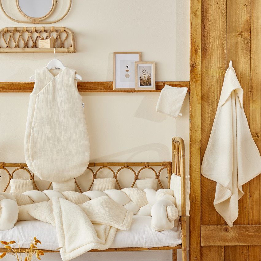 Protège carnet de santé en gaze mousse de lait 