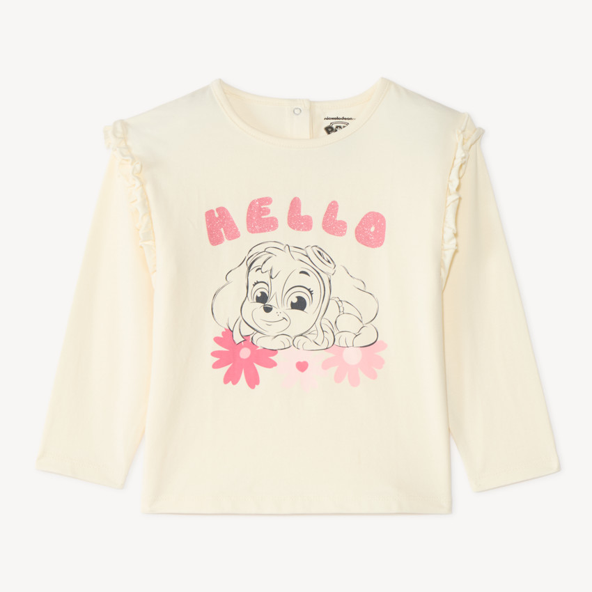 T-shirt manches longues bébé fille print Stella Pat'Patrouille