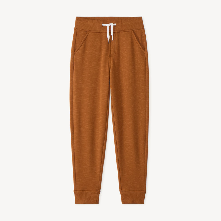 Pantalon de jogging uni en molleton pour garçon